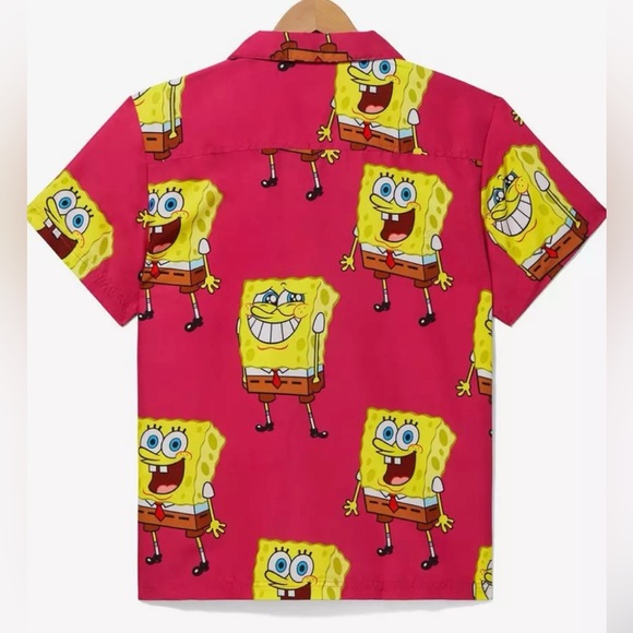 NWT OPPO SUITS/Box Lunch Sponge Bob short sleeve button up shirt size XL - Picture 2 of 8
